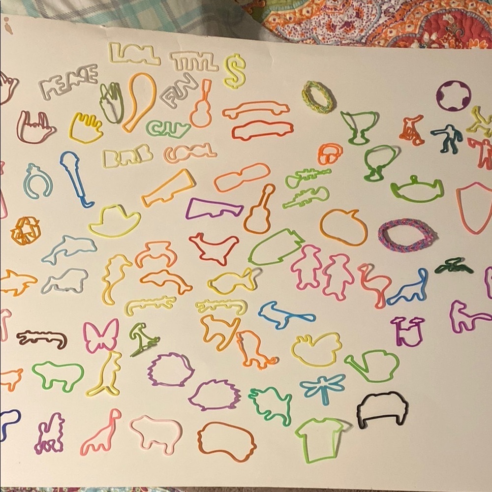 Lot Silly Bandz memes animals soccer dinosaurs princess band Colorful Shaped VTG